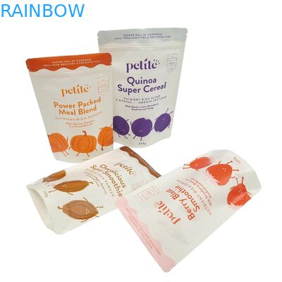 オーダーメイド印刷 エコフレンドリー 高品質のバッグ 100% 生物分解性 クラフト紙 スタンドアップバッグ