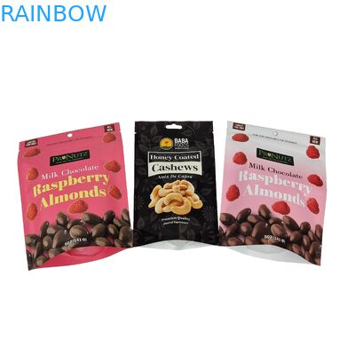 高品質の熱密封 スナックバッグ カスタム アルミホイルジッパー スタンドアップ プラスチックパッケージ ジップロックバッグ