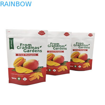 低MOQ カスタム スタンドアップ 干しマンゴー フルーツ リサイクル 再開可能なマイラー袋