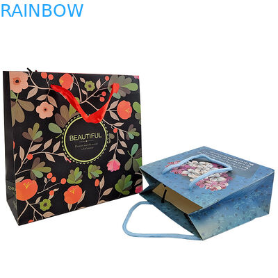 オーダーメイドロゴ印刷 再利用可能なクラフト紙パッケージング ハンドル付きクラフト紙パッケージング ギフトバッグ