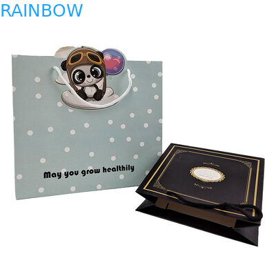 紙ロープ ストリング クラフト紙袋 ハンドルロープバッグ カスタマイズ 受け入れ色 折り紙パッケージ