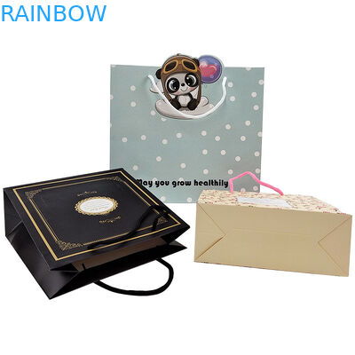 紙ロープ ストリング クラフト紙袋 ハンドルロープバッグ カスタマイズ 受け入れ色 折り紙パッケージ