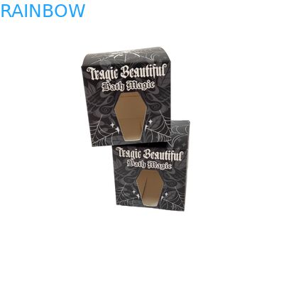 高品質 カスタム 黒い紙箱 特殊 フロント ホールウィンドウ 食品 包装 白紙 ギフトボックス