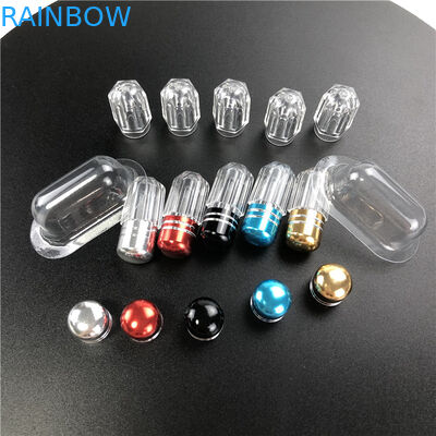 オクタゴンのスタイルの プラスチック製の薬容器 男性増強剤のための金属スプート