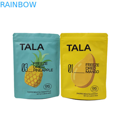 カスタムプリント プラスチック スタンドアップ スナック マンゴア パナナス ドライフルーツ 再開可能なマイラー袋