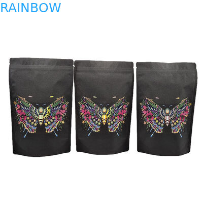 エコフレンドリーなクラフト紙包装袋 スパイスタンパク質粉末のためのスポットUV再閉可能なマイラー袋