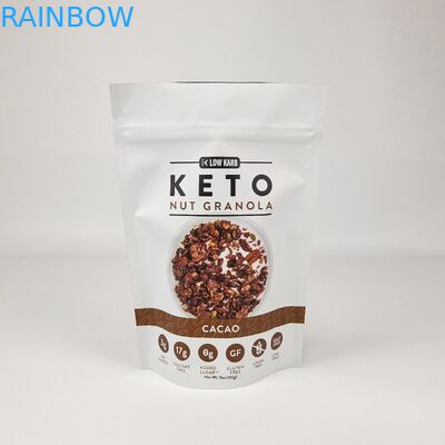 カスタム印刷 アルミホイル ロゴ 食品級 食用品 梱包 閉め替え 臭いがなく 湿気 防水 スタンドアップ ポケット