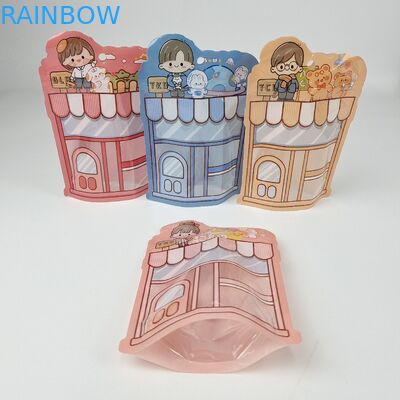 グラバー印刷 マットプリント マイラー スタンドアップ ポッチ パッケージ バッグ 熱 再開可能なブドウ 容易 に 引き裂ける 切断  Ziplock バッグ