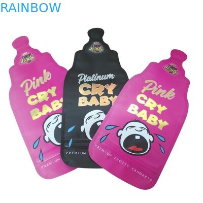 カスタムプリント 3.5g ユニーク 特別 切断型 不正形 マイラー袋 密封 8th 防臭 特別 カリ マイラー袋