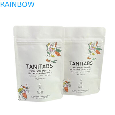 カスタム 防水 生物分解性 プラ クラフト 紙  Ziplock バッグ  Zipper バッグ スタンドアップ バッグ