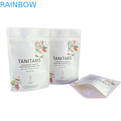 カスタム 防水 生物分解性 プラ クラフト 紙  Ziplock バッグ  Zipper バッグ スタンドアップ バッグ