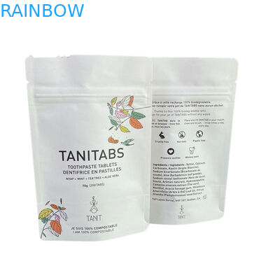 カスタム 防水 生物分解性 プラ クラフト 紙  Ziplock バッグ  Zipper バッグ スタンドアップ バッグ