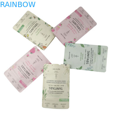 カスタム ブランド 印刷 堆肥 食品 グレード ポリエチレン 生物分解 クラフト 紙 スタンドアップ ポック マイラー シープロック バッグ