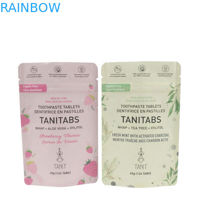 エコフレンドリー  Ziplock スタンドアップ 食品パッケージ 100% 堆肥化 生物分解 クラフト紙袋