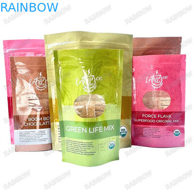 工場直送 包装 防湿 プラスチック袋 緑 赤 黄色 袋  Zip 錠 食品 貯蔵袋 1kg