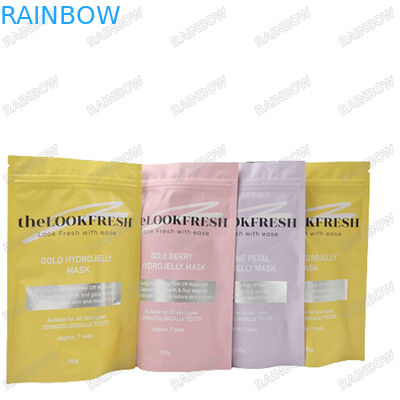 ロゴ カスタムプリント リユースバッグ ボディスクラブ 防水 サンプル スタンドアップ ポケット  Zip ロック