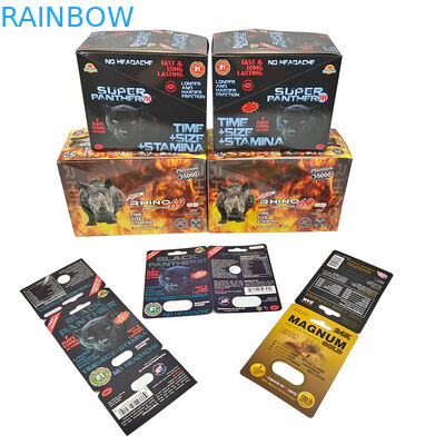 ホットセール ネズミ丸 ハニーシール 純アルミニウムフィルム ラミネートサケット ボトル 3D エフェクト カード ディスプレイ ボックス 梱包