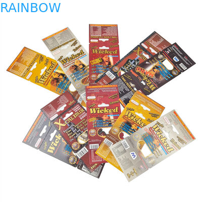 カスタム印刷 ホットセール 強化 ネズミ薬 男性用 梱包 ストック 展示紙 箱 紙カード