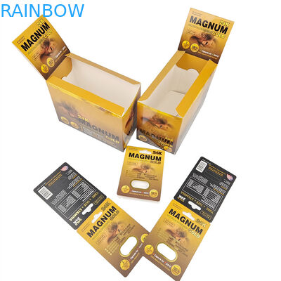 カスタム印刷 ホットセール 強化 ネズミ薬 男性用 梱包 ストック 展示紙 箱 紙カード