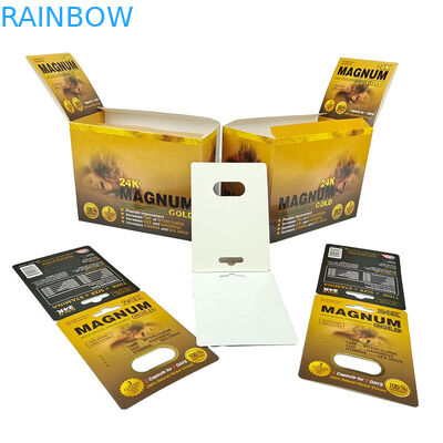 高品質 セックスピル 3D ブリスター パッキング カード ネズミ類 男性 増強ピル パッキング カード 展示紙箱