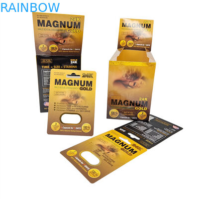 高品質 セックスピル 3D ブリスター パッキング カード ネズミ類 男性 増強ピル パッキング カード 展示紙箱