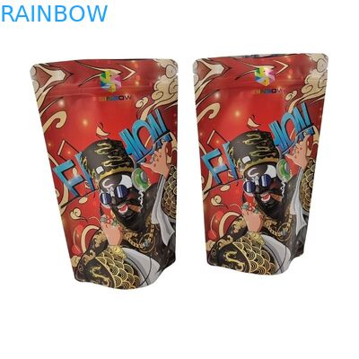 食品用プラスチックバッグ 透明なフロントウィンドウとガッセット包装 再び閉める方形ジップロック 平底マイラー袋