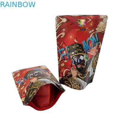 食品用プラスチックバッグ 透明なフロントウィンドウとガッセット包装 再び閉める方形ジップロック 平底マイラー袋