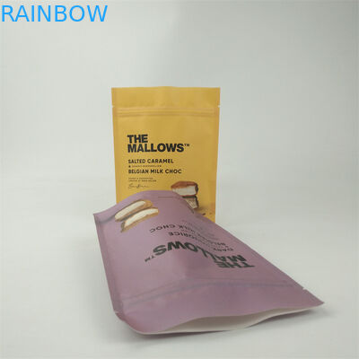 カスタム印刷 生物分解性クラフト紙袋 食品グレード スタンドアップ ザイプロック 梱包袋