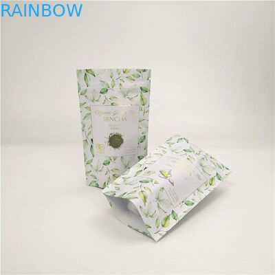 co フレンドリー 3 サイド 熱密封されたクラフト紙袋 ブラックロゴをリサイクル 5グラムの小さな紙袋を印刷