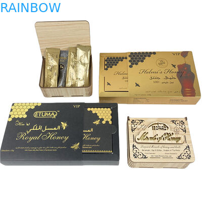 工場直販 ミツバチの袋と箱 スポットUVカスタムロゴ印刷 高級ミツバチの箱 梱包