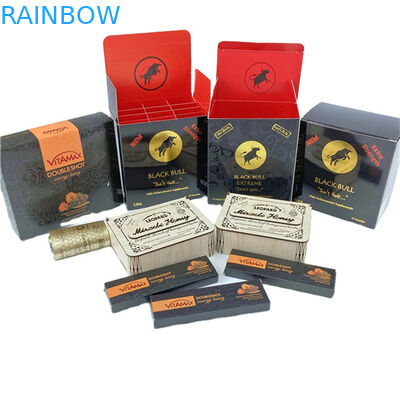 豪華紙 カードボルト ハチミツボトル 包装 黒色 エレガント 波紋型 ハチミツ箱 包装