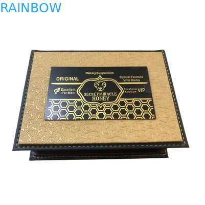 カスタムプリント ミニピル ポケット ハニー 小さいサケット 紙箱 Rhino ハニースティック パケットロール
