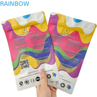 環境に優しい はい カスタム印刷 平底スナックパウチ 食品包装袋