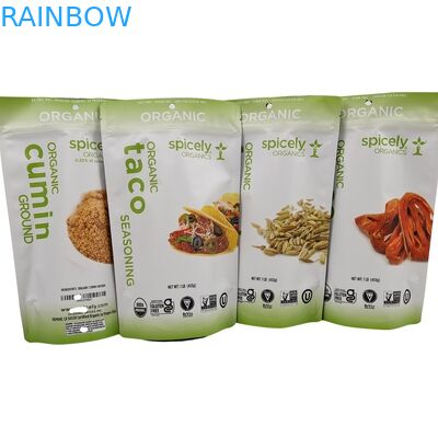 便利な表示と使い捨てのための涙ノッチを持つプラスチックスナックバッグのパッケージ