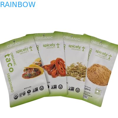 便利な表示と使い捨てのための涙ノッチを持つプラスチックスナックバッグのパッケージ