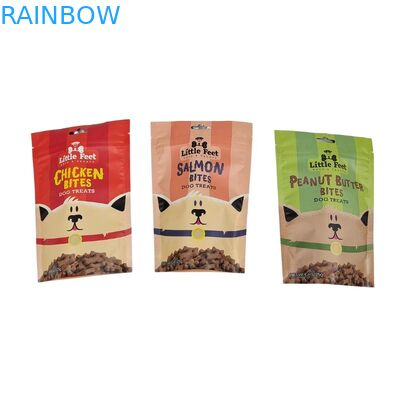 食品包装バッグのためのマット表面のカスタム印刷フラットボトムスナックポース