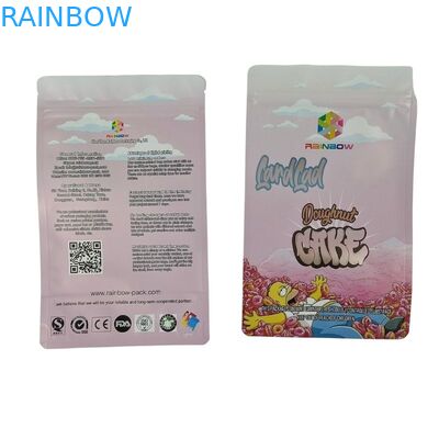 カスタムプリントされたフラットボトムスナックポケットとチョコレートパッケージ袋のための涙耐性