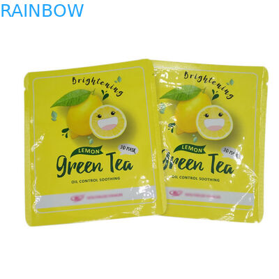 熱シール 小型 3 面シール ポケット 顔面マスク用のフラットサンプルパケット