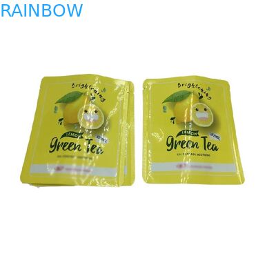 熱シール 小型 3 面シール ポケット 顔面マスク用のフラットサンプルパケット