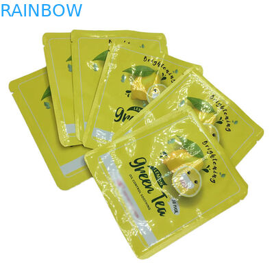 熱シール 小型 3 面シール ポケット 顔面マスク用のフラットサンプルパケット