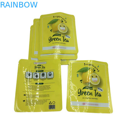 熱シール 小型 3 面シール ポケット 顔面マスク用のフラットサンプルパケット