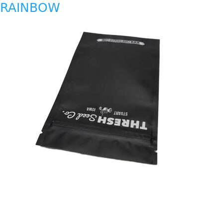 マットブラック 3 面シールケーブルUSB ザイプ付きプラスチック包装袋