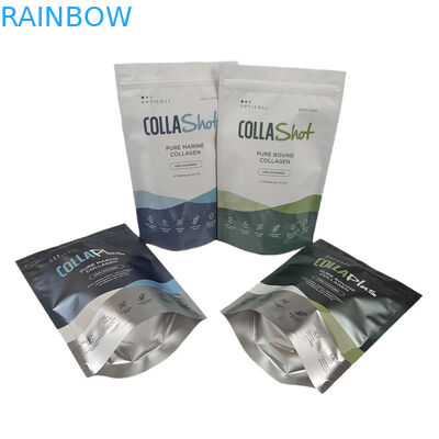 パーソナライズされたロゴ プラスチック スタンドアップ アルミニウムホイル コーヒー 茶 タンパク質粉末 包装袋 デジタルプリント 臭いを防ぐ袋