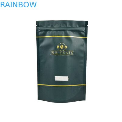 ロゴ プリント リユージュ シープロック ポケット カスタム スタンドアップ 食品 グレード コーヒー 豆 アルミニウム フィルム プラスチック バッグ