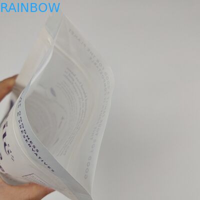 スタンドアップジッパー ホワイト クラフト紙 再封鎖可能 ジップロック 熱封印可能 食品保管 Doypack カスタム食品包装袋