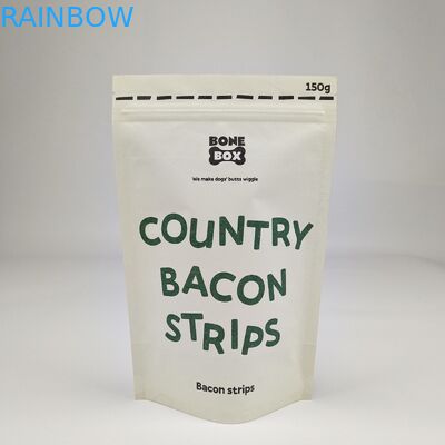 ドイパック シープロック ブラウン ホワイト クラフト クラフト 紙 スタンドアップ ポーチ 食品 梱包 防臭 シープ袋