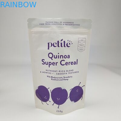 生物分解可能 リサイクル パーソナライズ スタンドアップ ポケット 乾燥 ペット 食品 包装 ブラウン ホワイト クラフト 紙袋