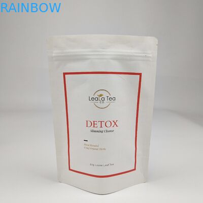 生物分解可能 リサイクル パーソナライズ スタンドアップ ポケット 乾燥 ペット 食品 包装 ブラウン ホワイト クラフト 紙袋