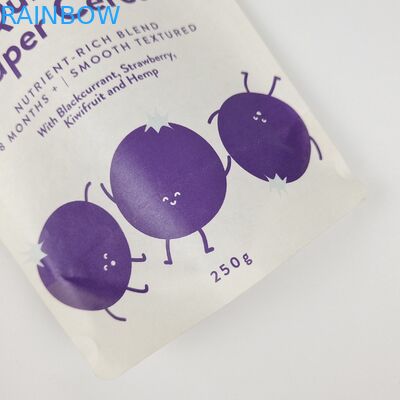 スタンドアップポック ザイパー クラフトクラフト紙 カスタム プリント リユース ザイプロック ドイパック 食品包装袋