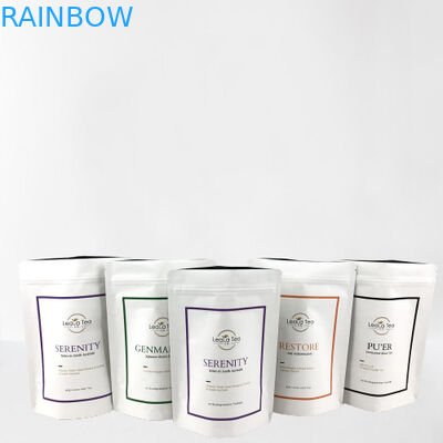 乾燥茶袋のパッケージングのためのカスタマイズされたロゴと再閉可能スタンドアップポケット